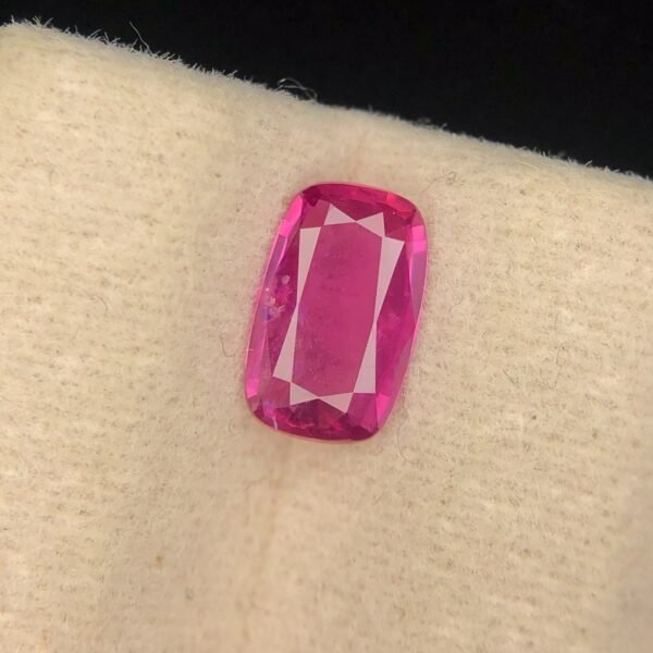 Natural Beautiful A++ Pinkish Ruby 0.50 Carat's Cushion Cut Gemstone