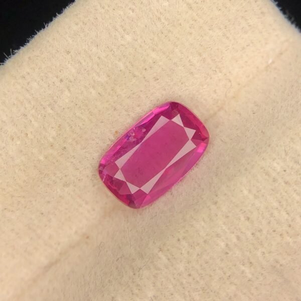 Natural Beautiful A++ Pinkish Ruby 0.50 Carat's Cushion Cut Gemstone