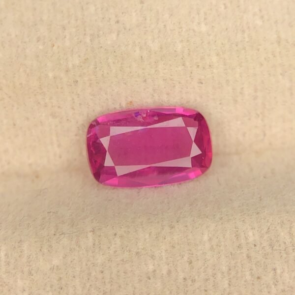 Natural Beautiful A++ Pinkish Ruby 0.50 Carat's Cushion Cut Gemstone