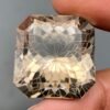 Natural A++ Big Size 70.90cts Flower Cut Square Shape Smokey Quartz Gemstone