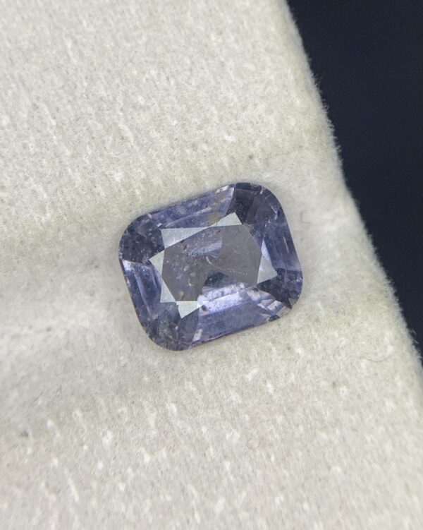 Natural Beautiful Luster Purplish Silver Spinel Cushion Cut 3.00 Cts Stone