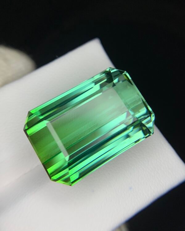 Bi-Color Natural Transparent Tourmaline Gemstone