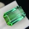 Bi-Color Natural Transparent Tourmaline Gemstone