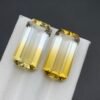 A pair of Natural Bi-Color Citrine Gemstone
