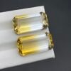 A pair of Natural Bi-Color Citrine Gemstone