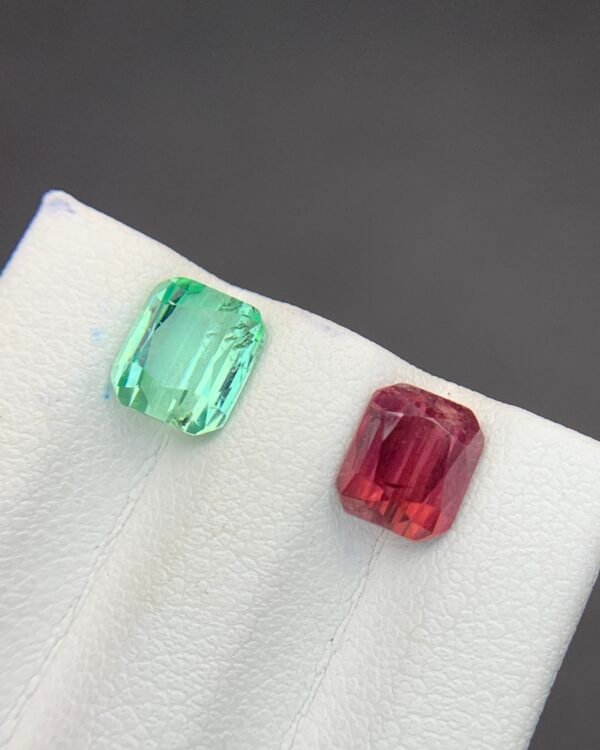3.88 crt Reverse Pair of Natural Tourmaline from Afghanistan